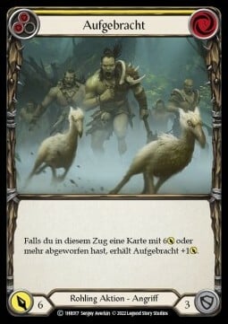 Riled Up - Yellow Card Front