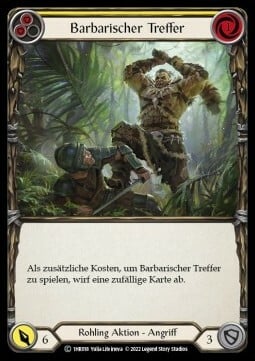 Savage Swing - Yellow Card Front