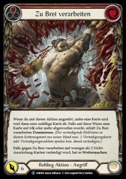 Pulping - Red Card Front