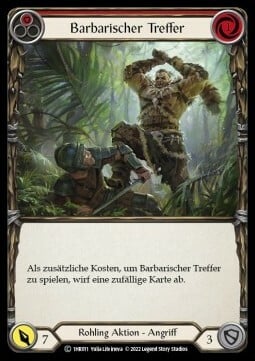 Savage Swing - Red Card Front