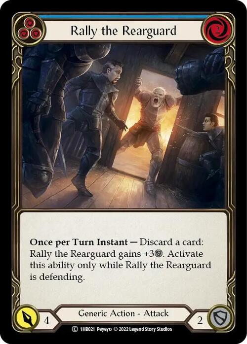 Rally the Rearguard - Blue Card Front