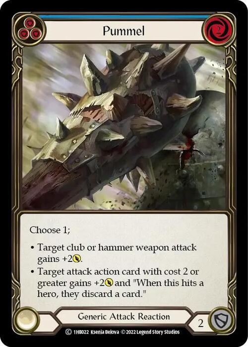 Pummel - Blue Card Front