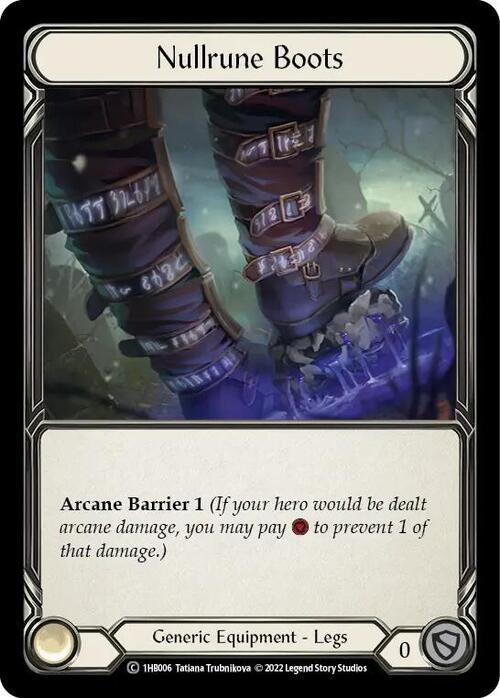 Nullrune Boots Card Front