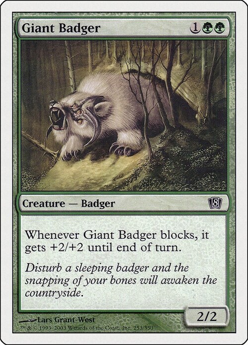 Giant Badger Card Front