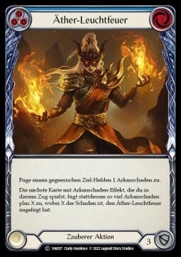 Aether Flare - Blue Card Front