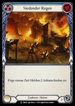 Scalding Rain - Blue Card Front