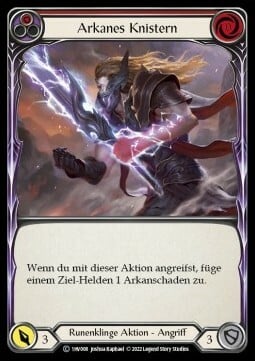 Arcanic Crackle - Red Card Front