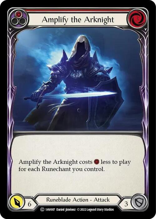 Amplify the Arknight (Red) Card Front