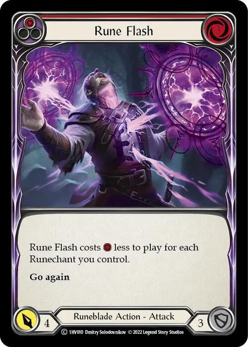 Rune Flash (Red) Card Front