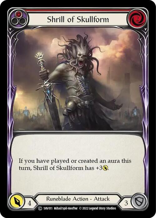 Shrill of Skullform (Red) Card Front