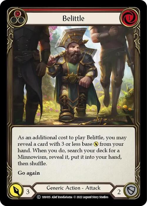 Belittle (Red) Card Front