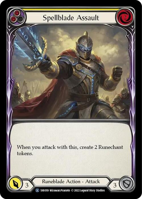 Spellblade Assault (Yellow) Card Front
