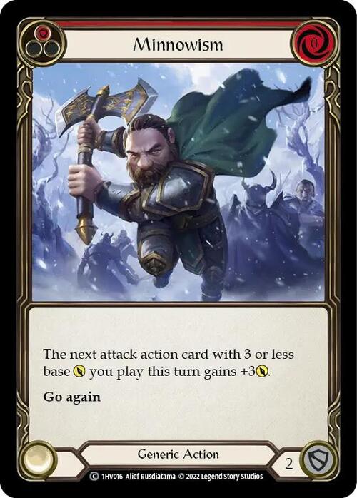 Minnowism (Red) Card Front