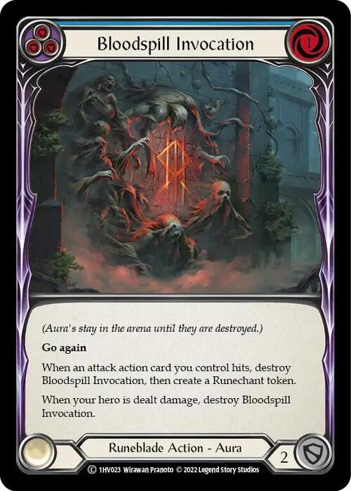 Bloodspill Invocation (Blue) Card Front