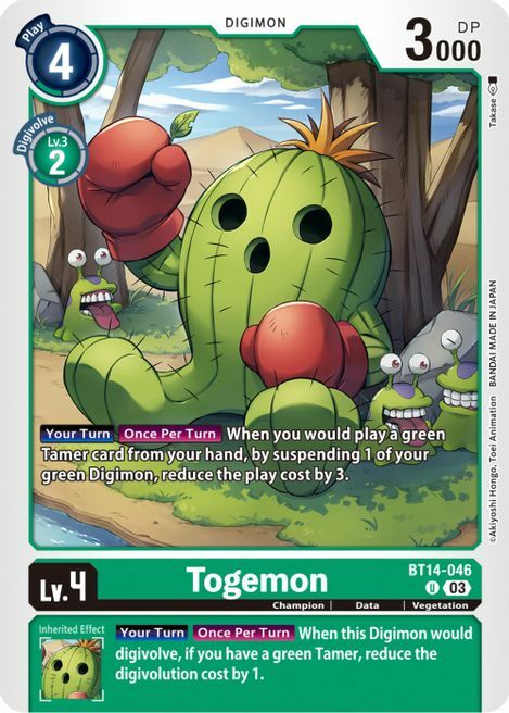 Togemon Card Front