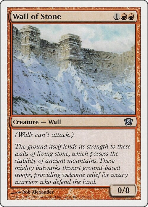 Wall of Stone Card Front
