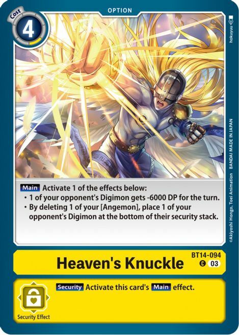 Heaven's Knuckle Card Front