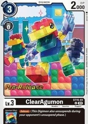 ClearAgumon · Pre-Release Stamped ST15-03