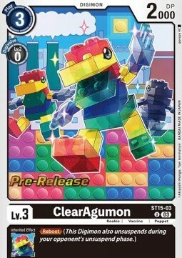 ClearAgumon Card Front