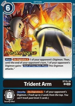 Trident Arm Card Front