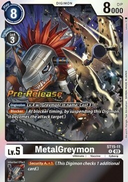 MetalGreymon Card Front