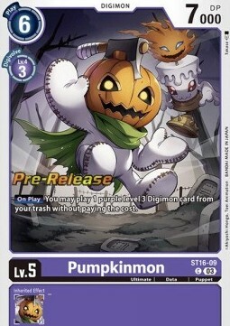 Pumpkinmon Card Front
