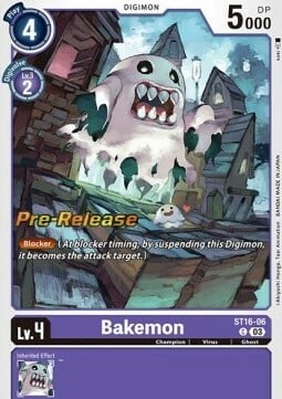 Bakemon Card Front