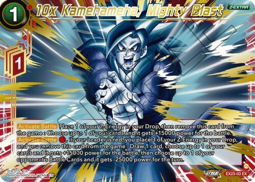 10x Kamehameha, Mighty Blast Card Front