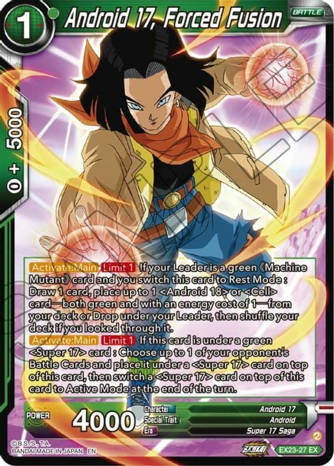 Android 17, Forced Fusion Card Front