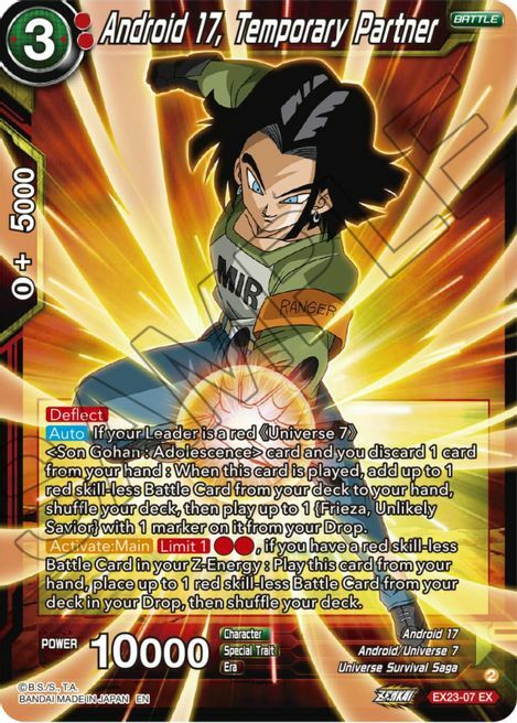 Android 17, Temporary Partner Card Front