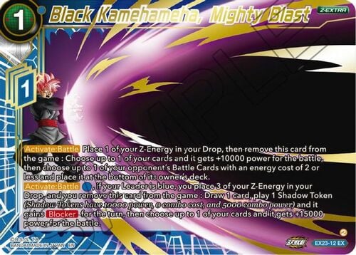 Black Kamehameha, Mighty Blast Card Front