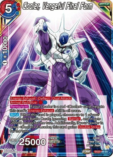 Cooler, Vengeful Final Form Card Front