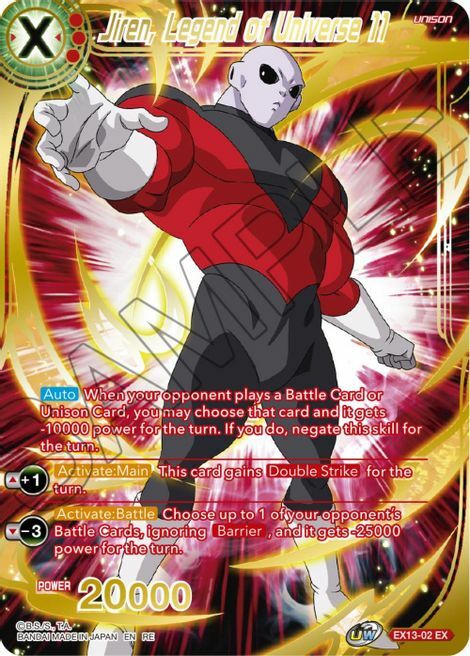 Jiren, Legend of Universe 11 Card Front