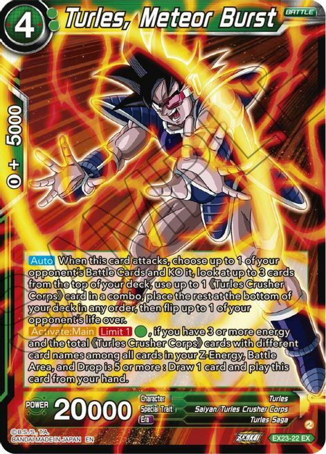 Turles, Meteor Burst Card Front