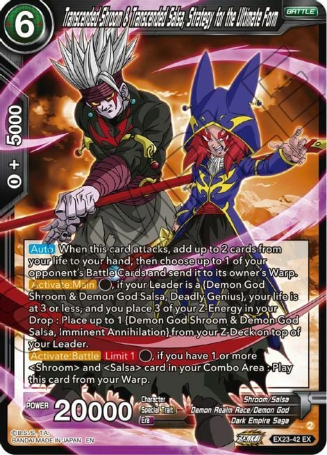 Transcended Shroom & Transcended Salsa, Strategy for the Ultimate Form Card Front