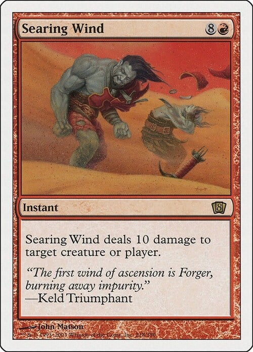Searing Wind Card Front