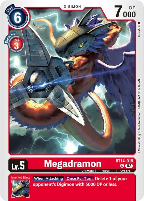 Megadramon Card Front