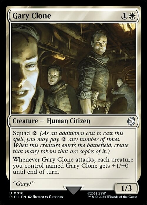 Gary Clone Card Front