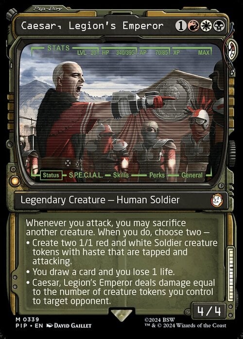 Caesar, Legion's Emperor Card Front
