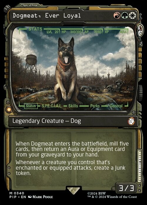 Dogmeat, Ever Loyal Card Front