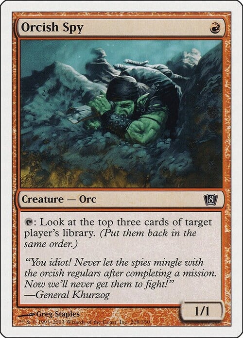 Orcish Spy Card Front