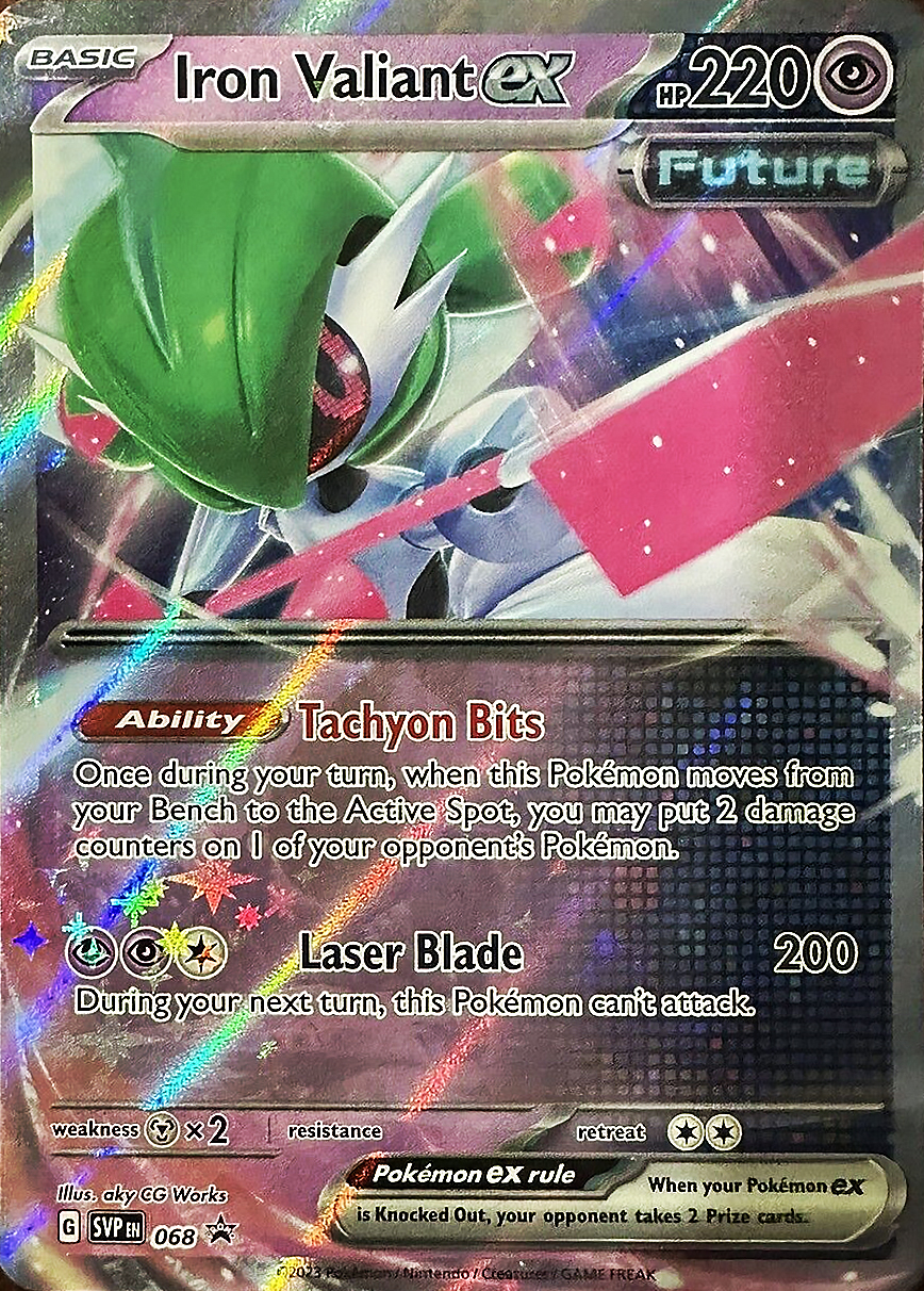 iron valiant pokemon card Iron Valiant ex - 074/187 - SV8a: Terastal Fest ex [DOUBLE RARE] [Near Mint] main image 0