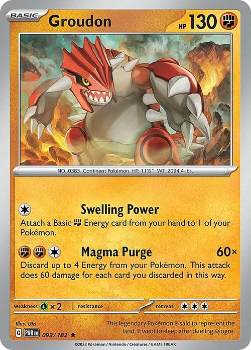 Groudon Card Front