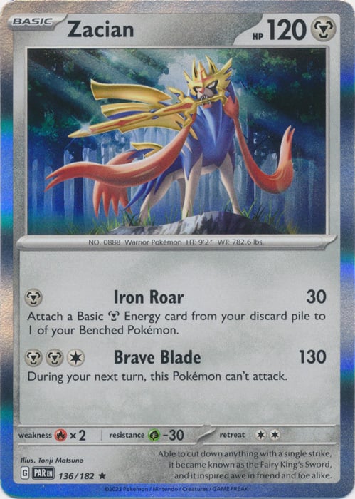 Zacian Card Front