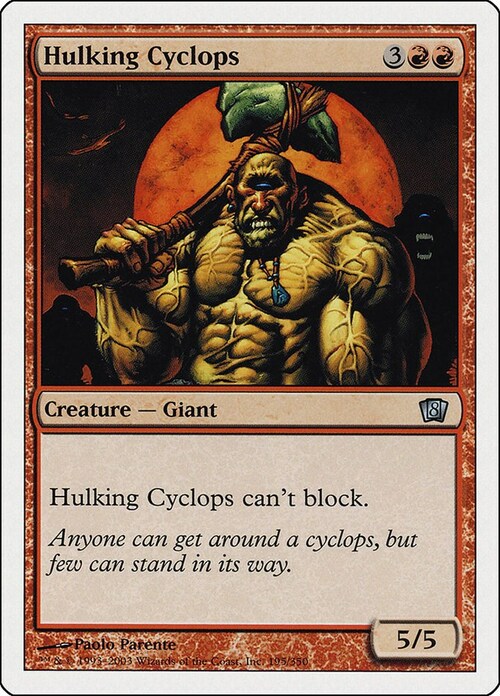 Hulking Cyclops Card Front