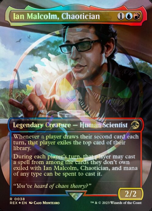Ian Malcolm, Chaotician Card Front