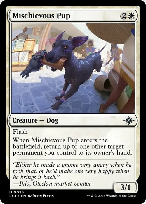 Mischievous Pup Card Front