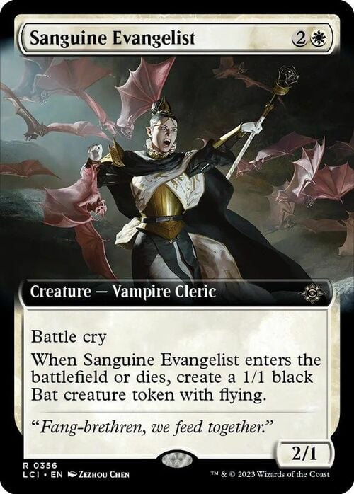 Sanguine Evangelist Card Front