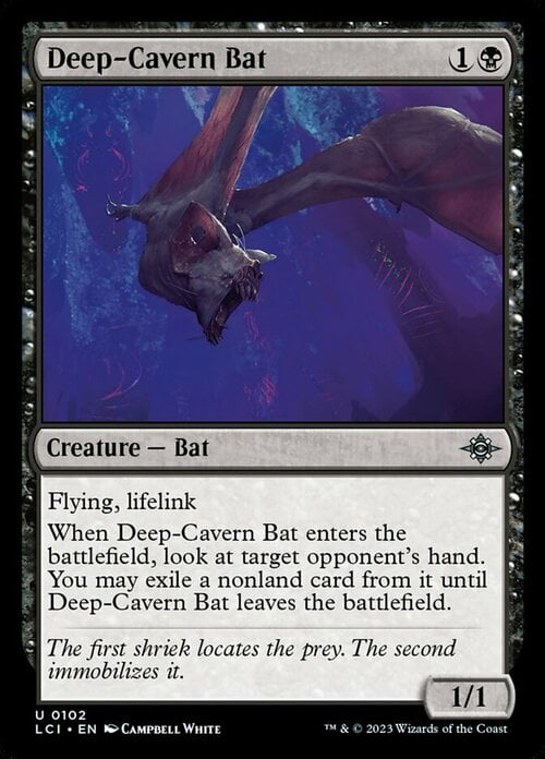 Pipistrello della Caverna Profonda Card Front