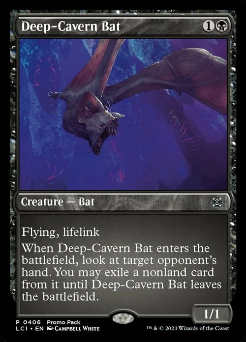 Deep-Cavern Bat Card Front